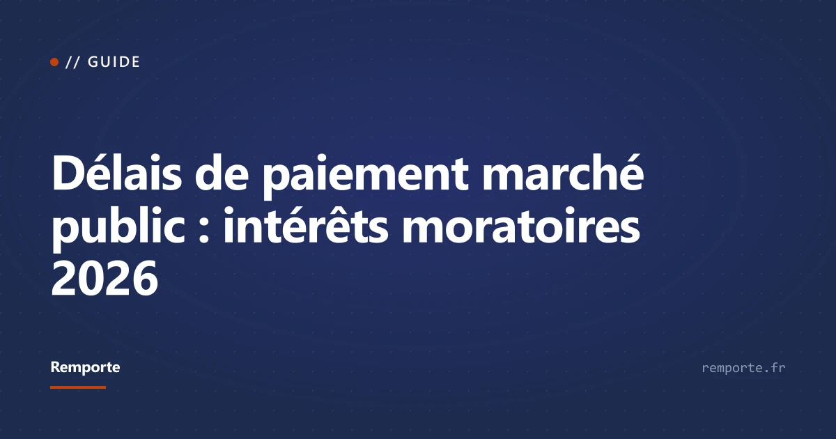 Délais de paiement et intérêts moratoires dans les marchés publics